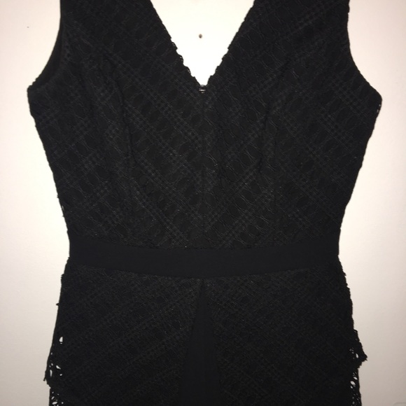 Black Romper with Lace - Picture 3 of 7